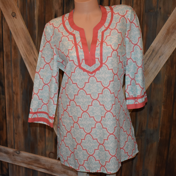J. Crew Factory Tops - J. Crew Damask Print Tunic Size Medium F